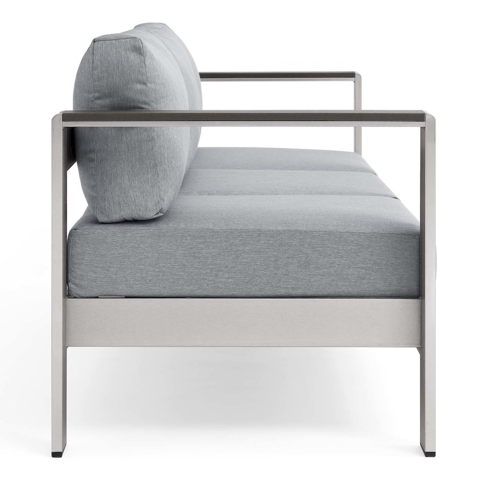 Shore Outdoor Patio Aluminum Sofa. Picture 5