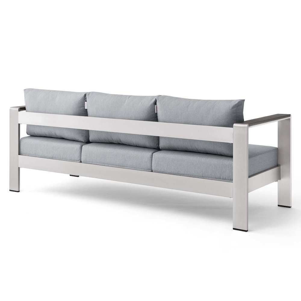 Shore Outdoor Patio Aluminum Sofa. Picture 6