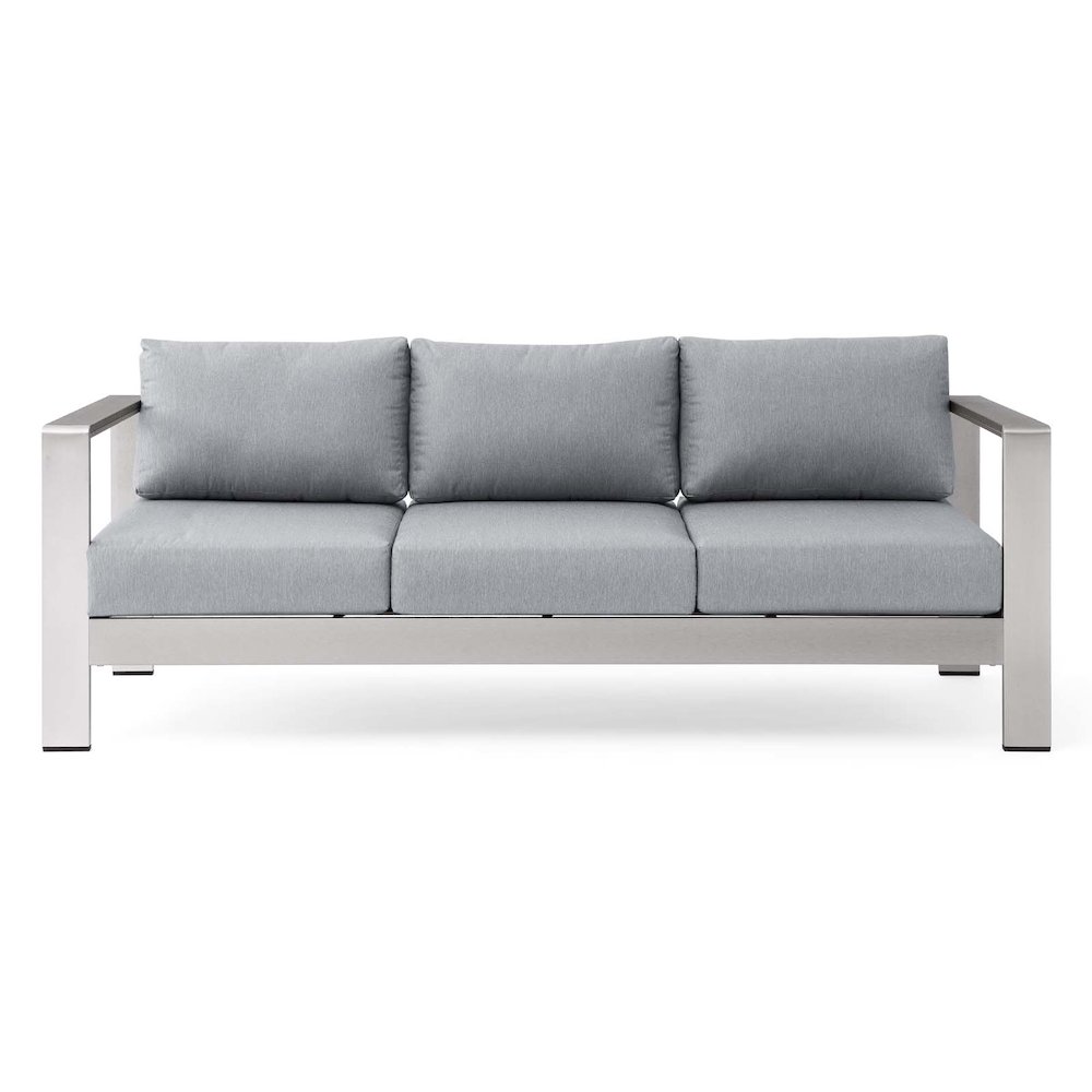 Shore Outdoor Patio Aluminum Sofa. Picture 7