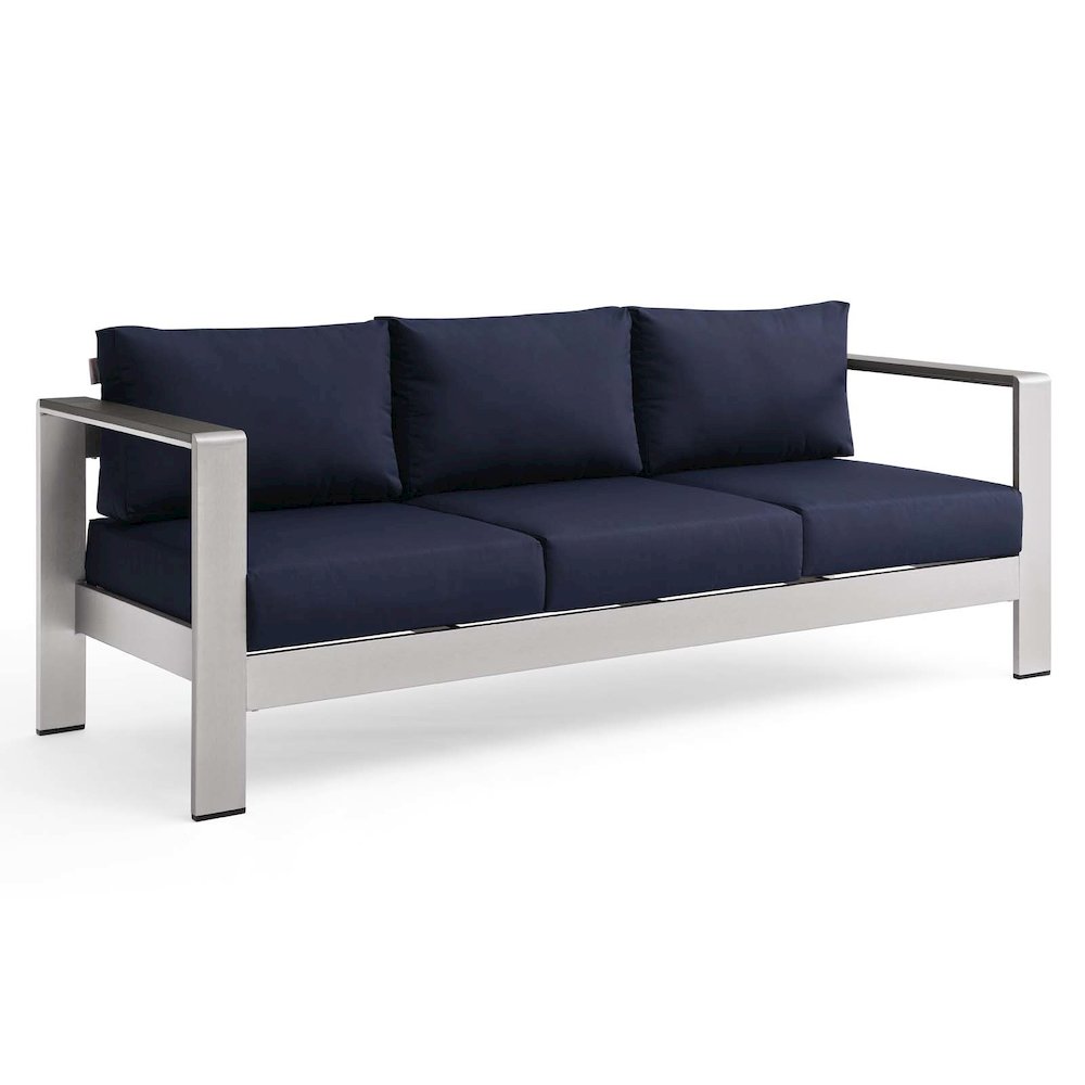Shore Outdoor Patio Aluminum Sofa. Picture 1