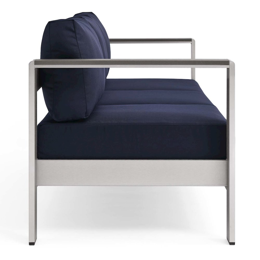 Shore Outdoor Patio Aluminum Sofa. Picture 5