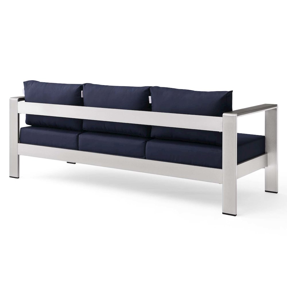 Shore Outdoor Patio Aluminum Sofa. Picture 6