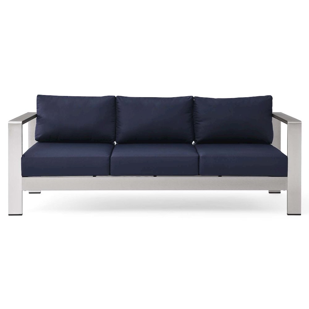 Shore Outdoor Patio Aluminum Sofa. Picture 7