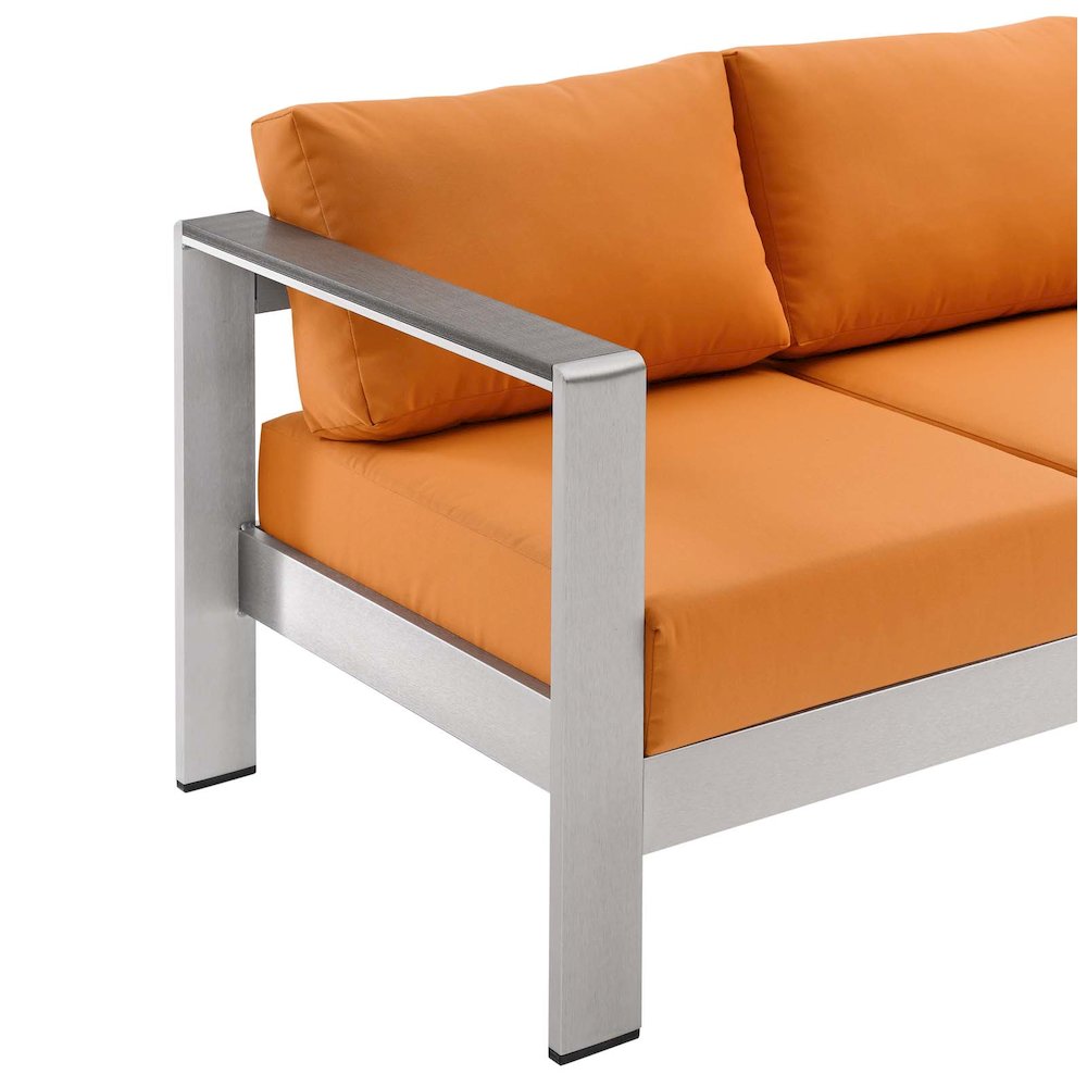 Shore Outdoor Patio Aluminum Sofa. Picture 7