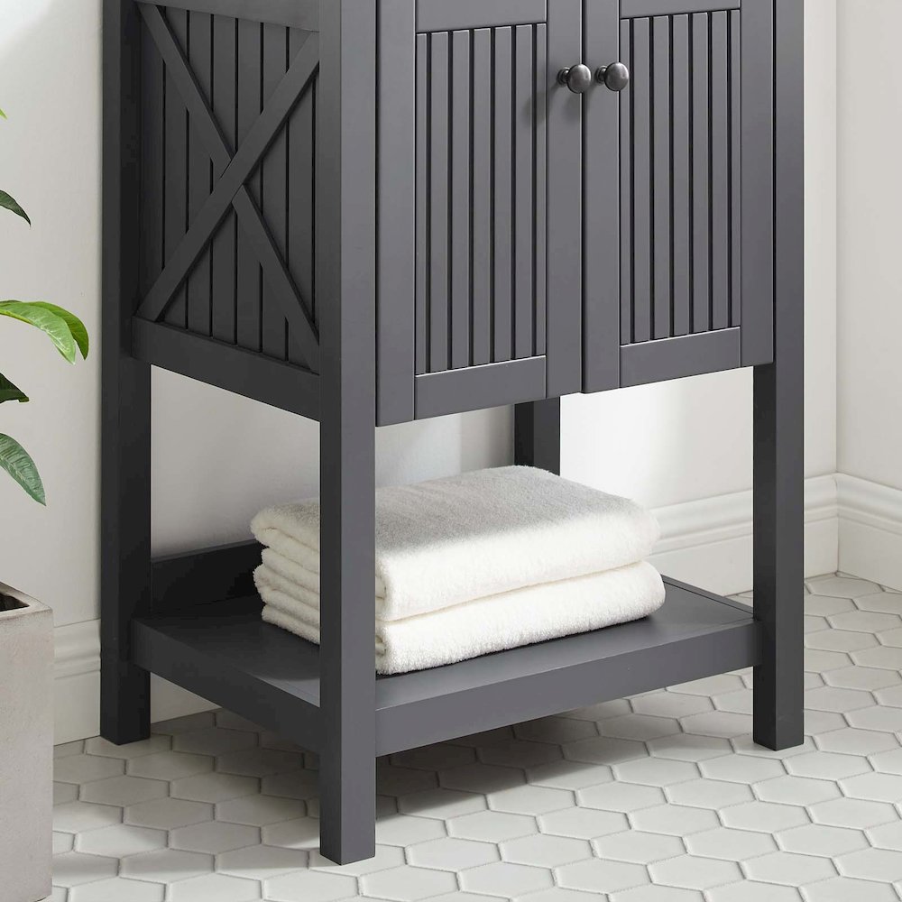 Steam 23" Bathroom Vanity Cabinet (Sink Basin Not Included). Picture 8