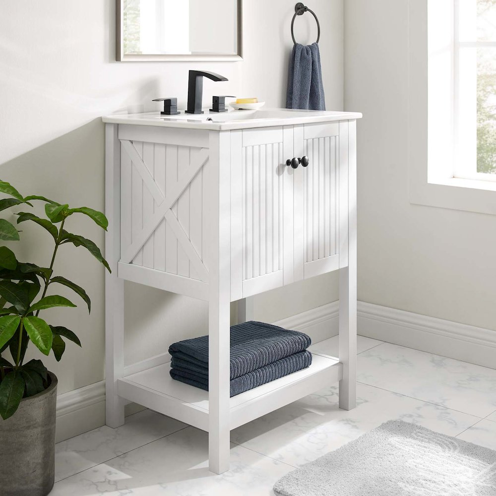 Steam 23" Bathroom Vanity Cabinet (Sink Basin Not Included). Picture 6