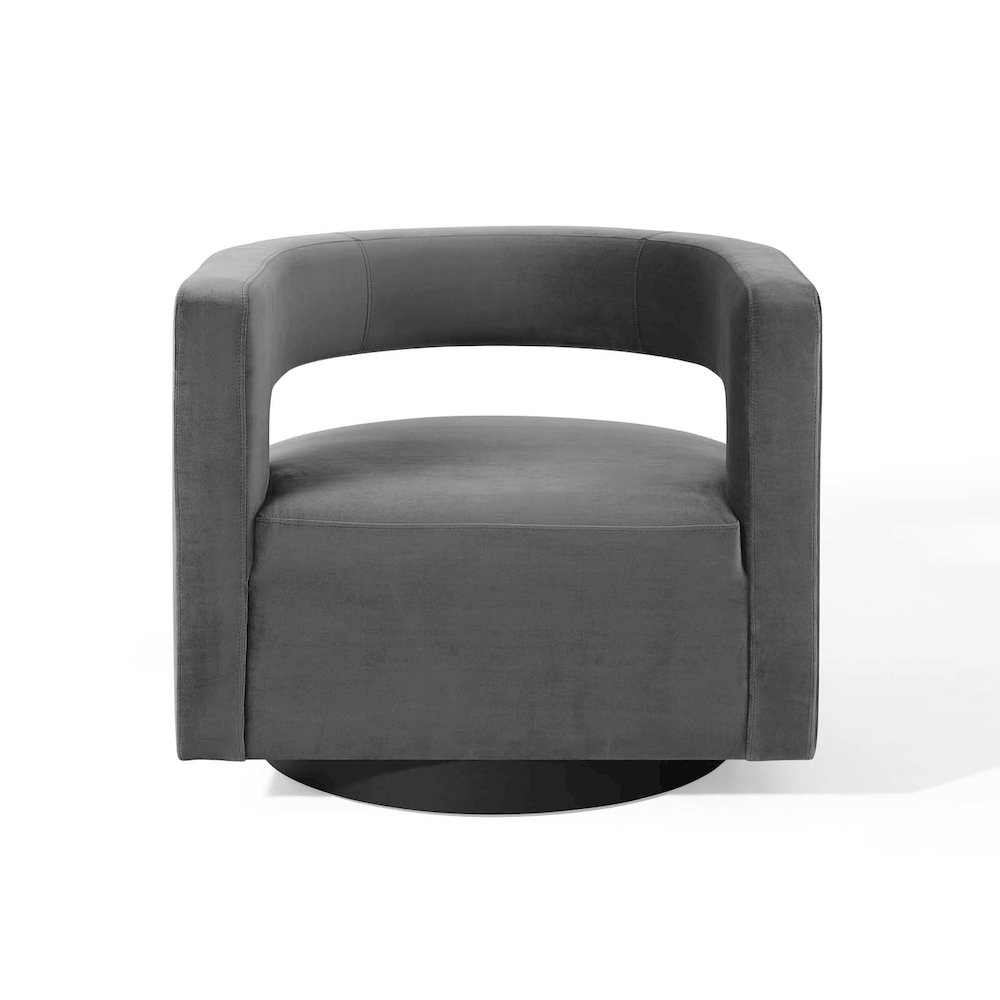 Spin Cutaway Performance Velvet Swivel Armchair. Picture 6