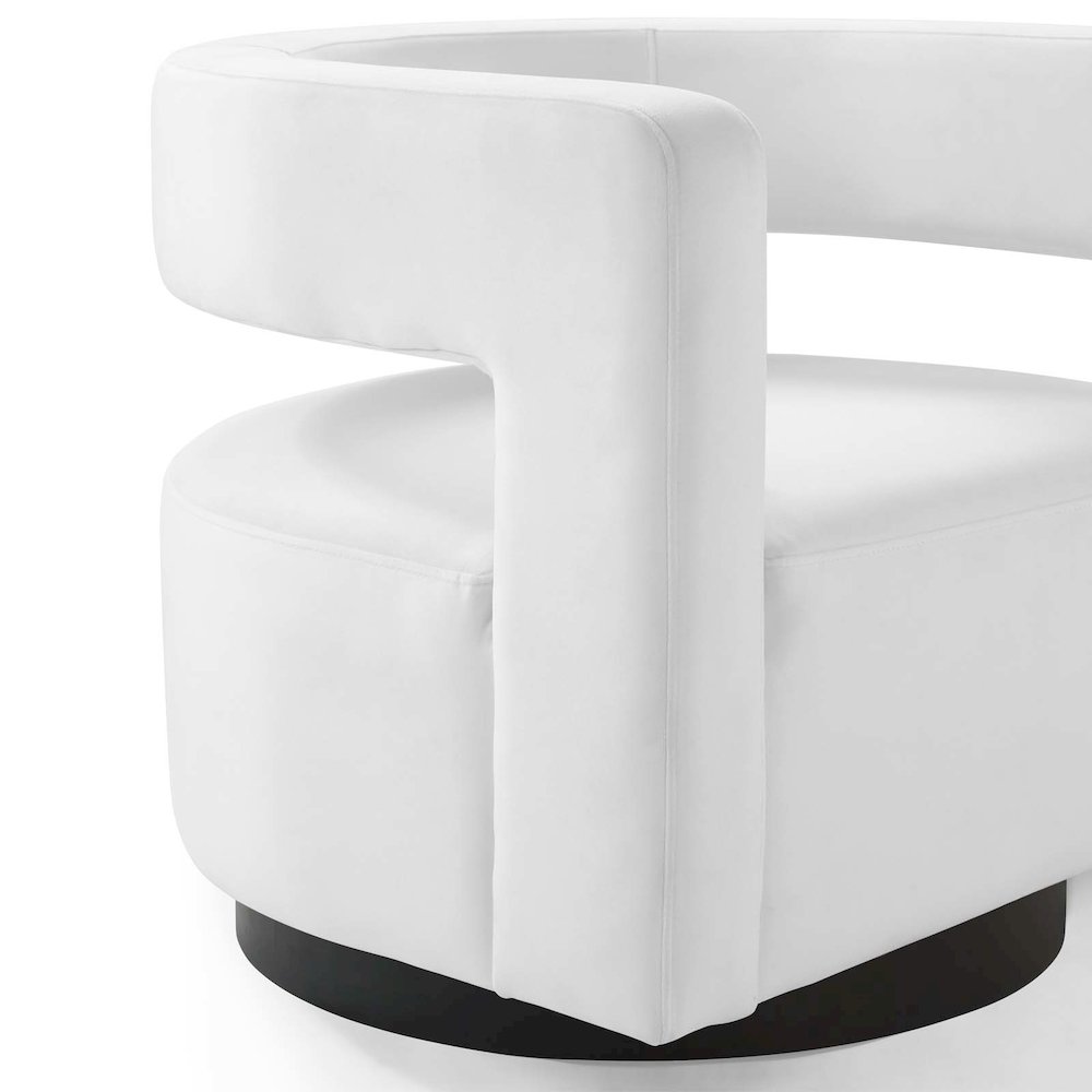 Spin Cutaway Performance Velvet Swivel Armchair. Picture 6