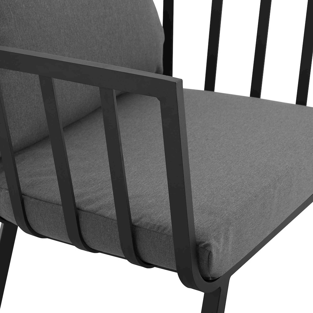 Riverside Outdoor Patio Aluminum Armchair Set of 2. Picture 6