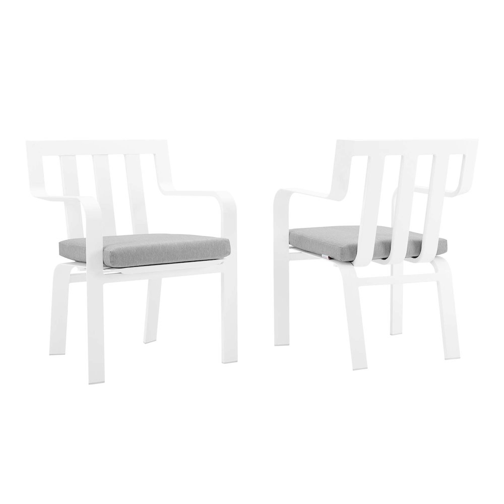 Baxley Outdoor Patio Aluminum Armchair Set of 2. Picture 1