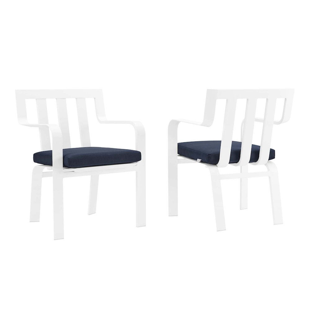 Baxley Outdoor Patio Aluminum Armchair Set of 2. Picture 1