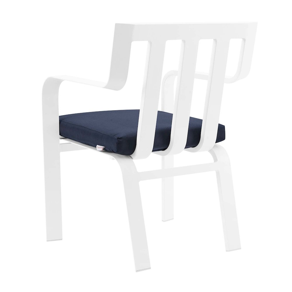 Baxley Outdoor Patio Aluminum Armchair Set of 2. Picture 5