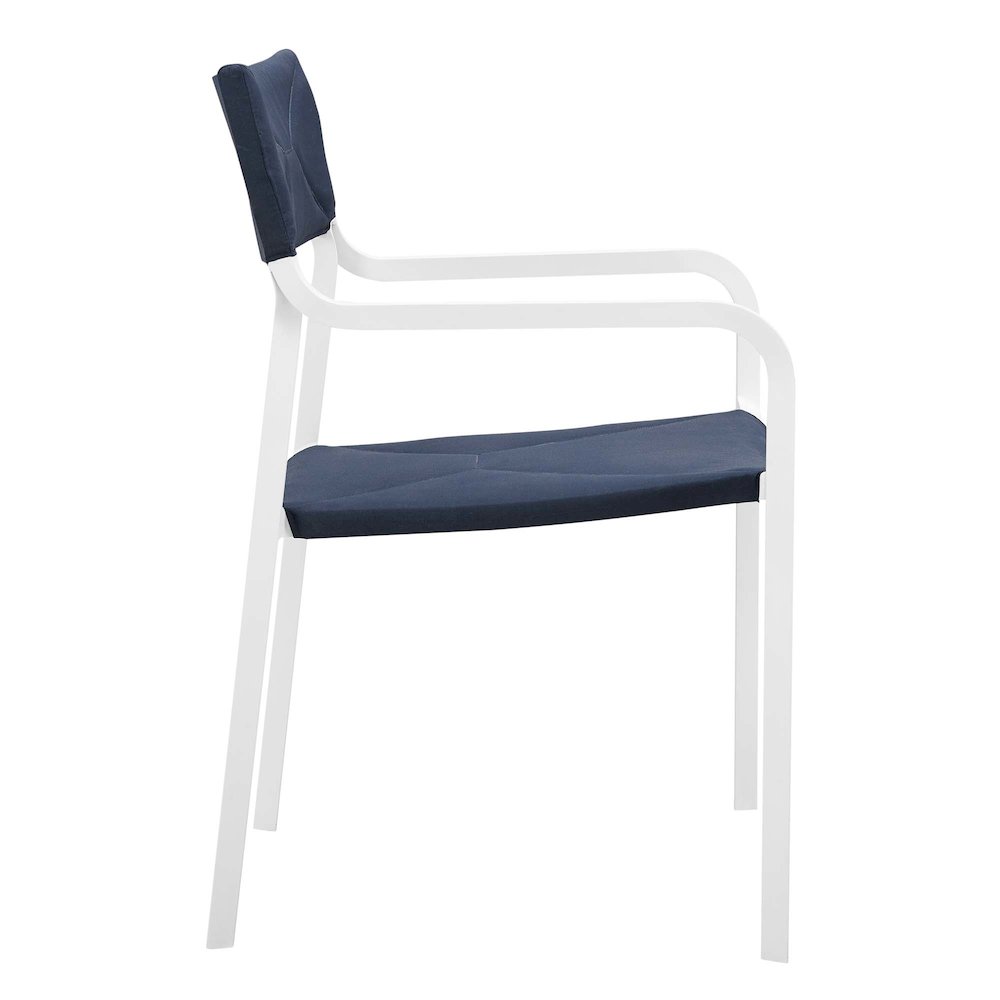 Raleigh Outdoor Patio Aluminum Armchair Set of 2. Picture 3