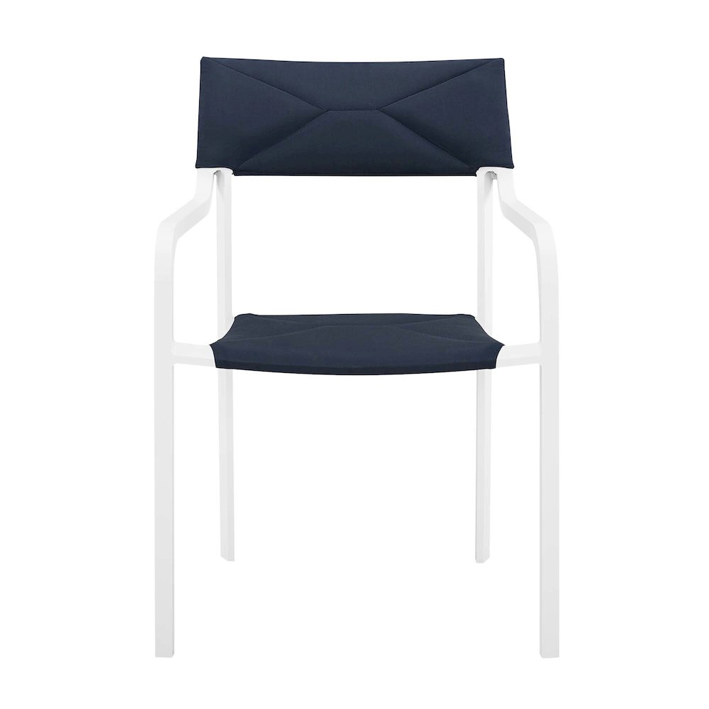 Raleigh Outdoor Patio Aluminum Armchair Set of 2. Picture 5