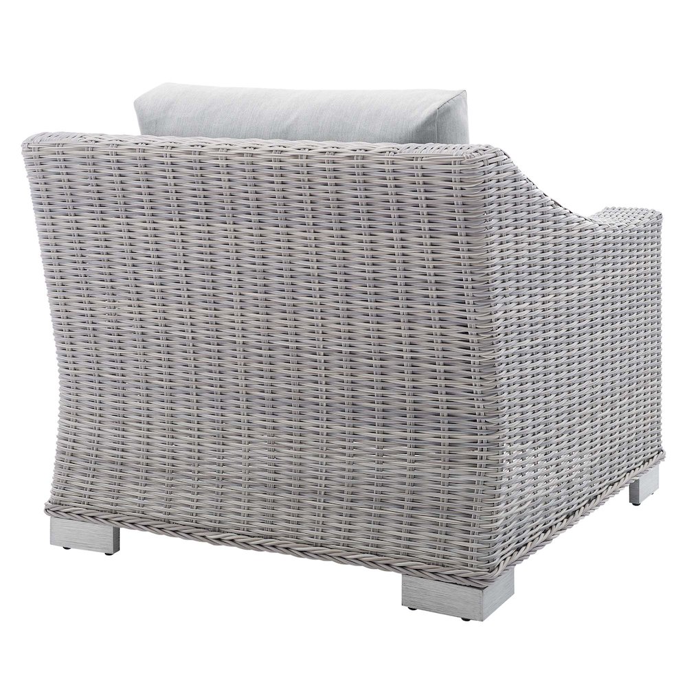 Conway Sunbrella Outdoor Patio Wicker Rattan Armchair. Picture 5