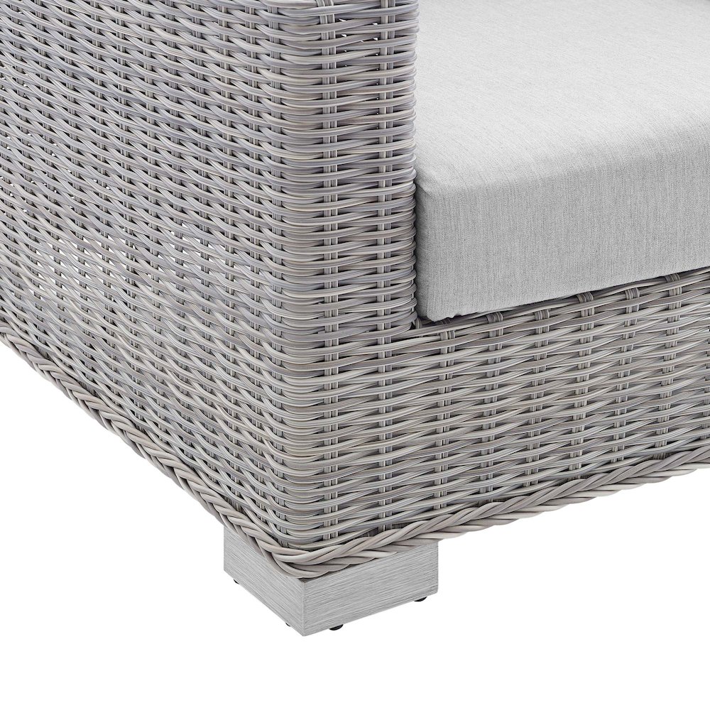 Conway Sunbrella Outdoor Patio Wicker Rattan Armchair. Picture 7