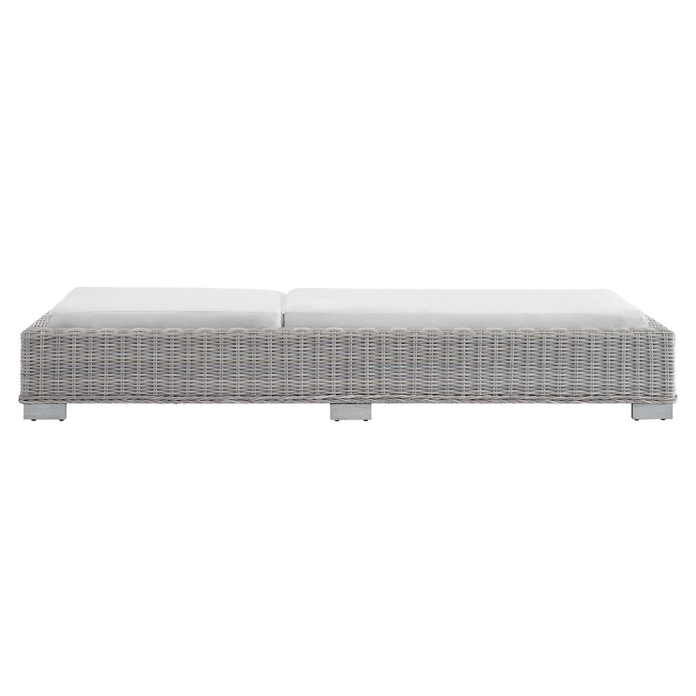 Conway Sunbrella Outdoor Patio Wicker Rattan Chaise Lounge. Picture 5