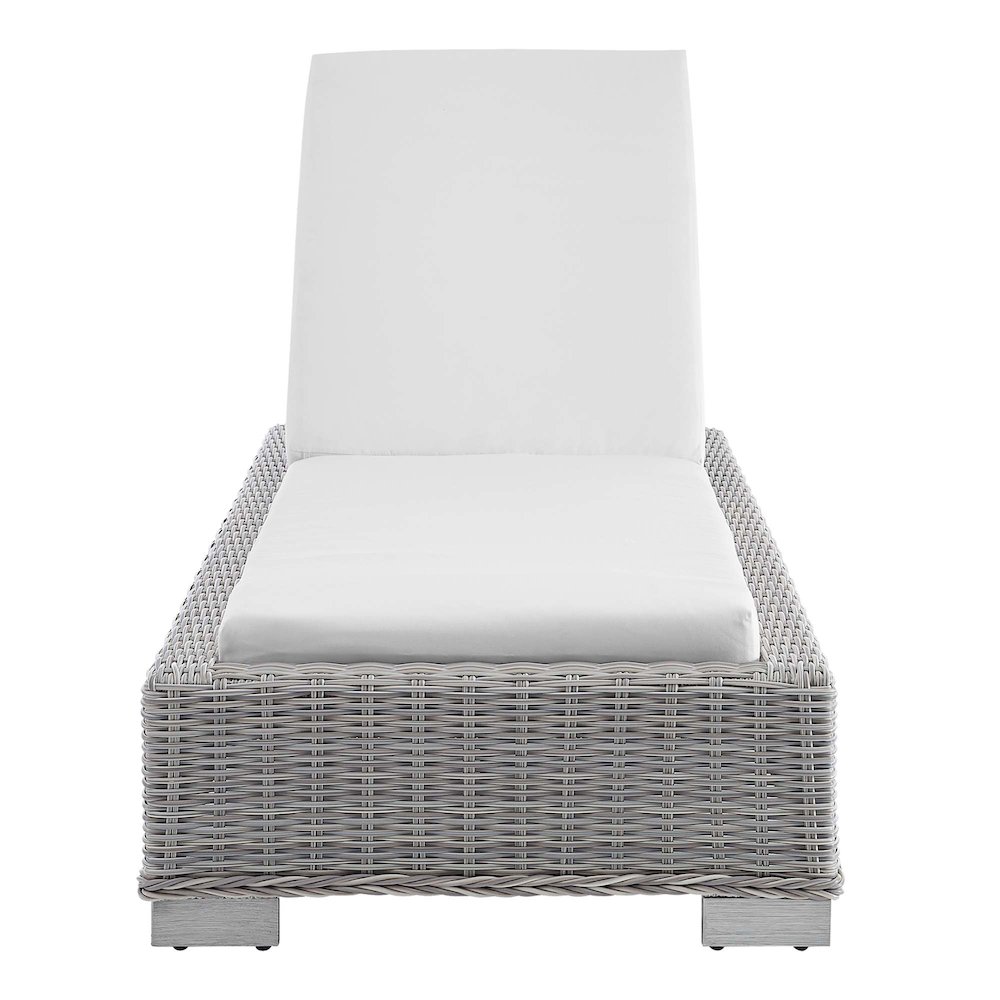 Conway Sunbrella Outdoor Patio Wicker Rattan Chaise Lounge. Picture 7