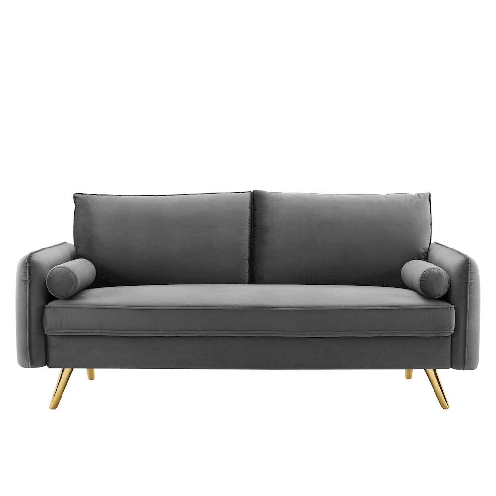 Revive Performance Velvet Sofa. Picture 5