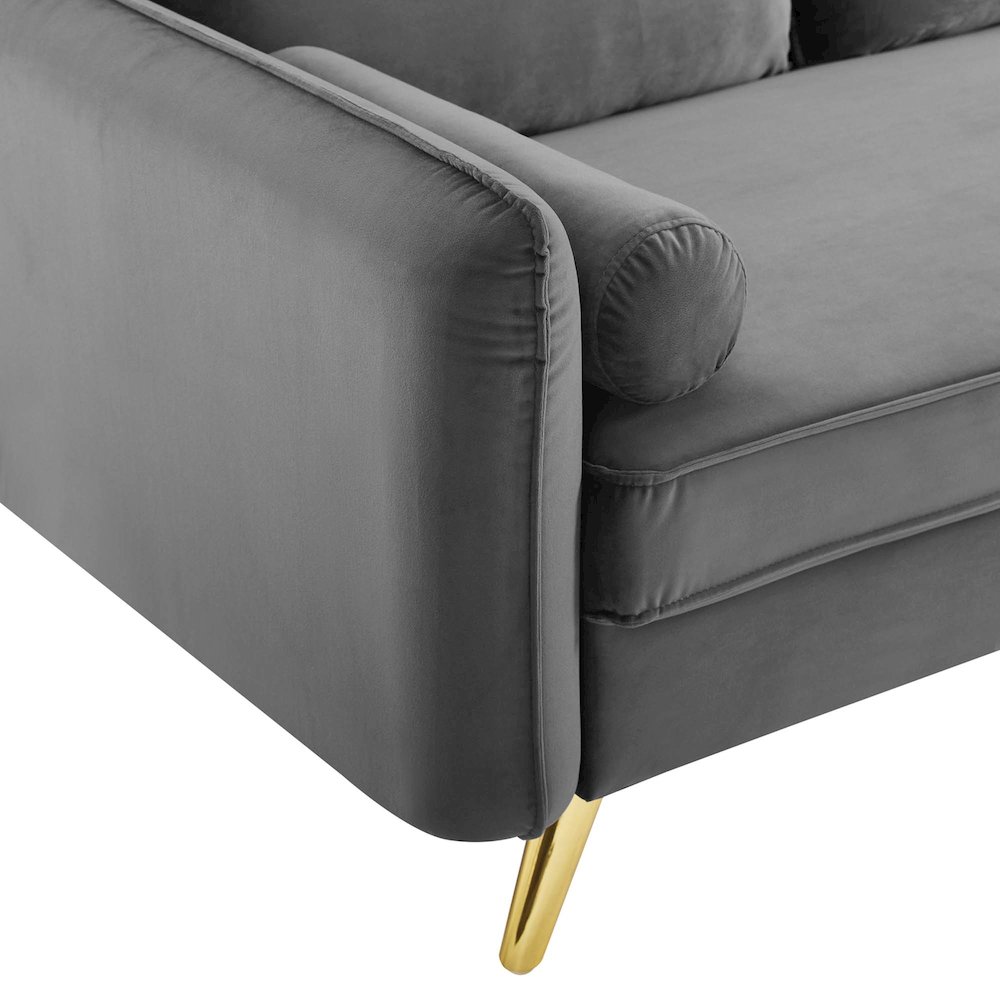 Revive Performance Velvet Sofa. Picture 6