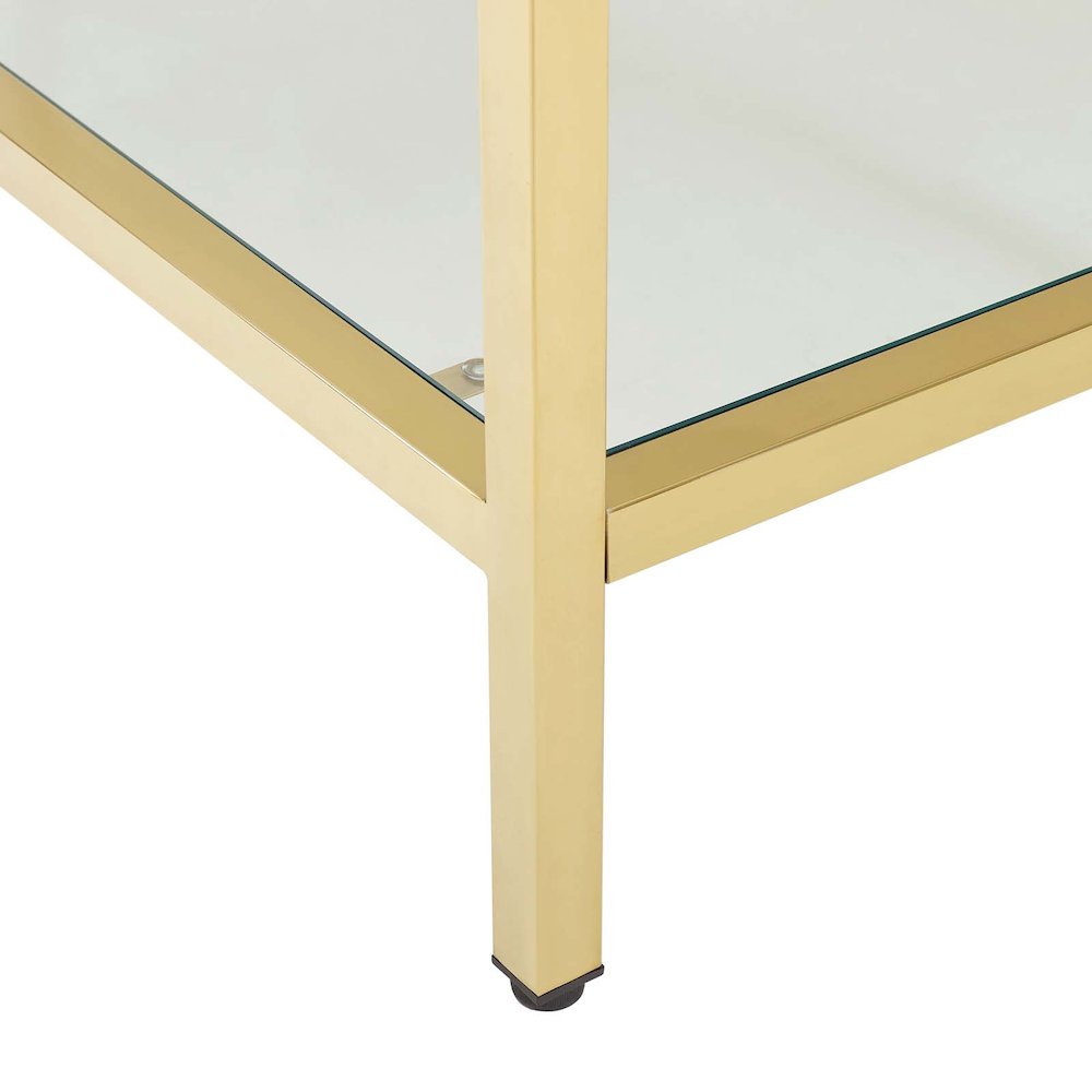 Kingsley 60" Gold Stainless Steel Bathroom Vanity. Picture 7