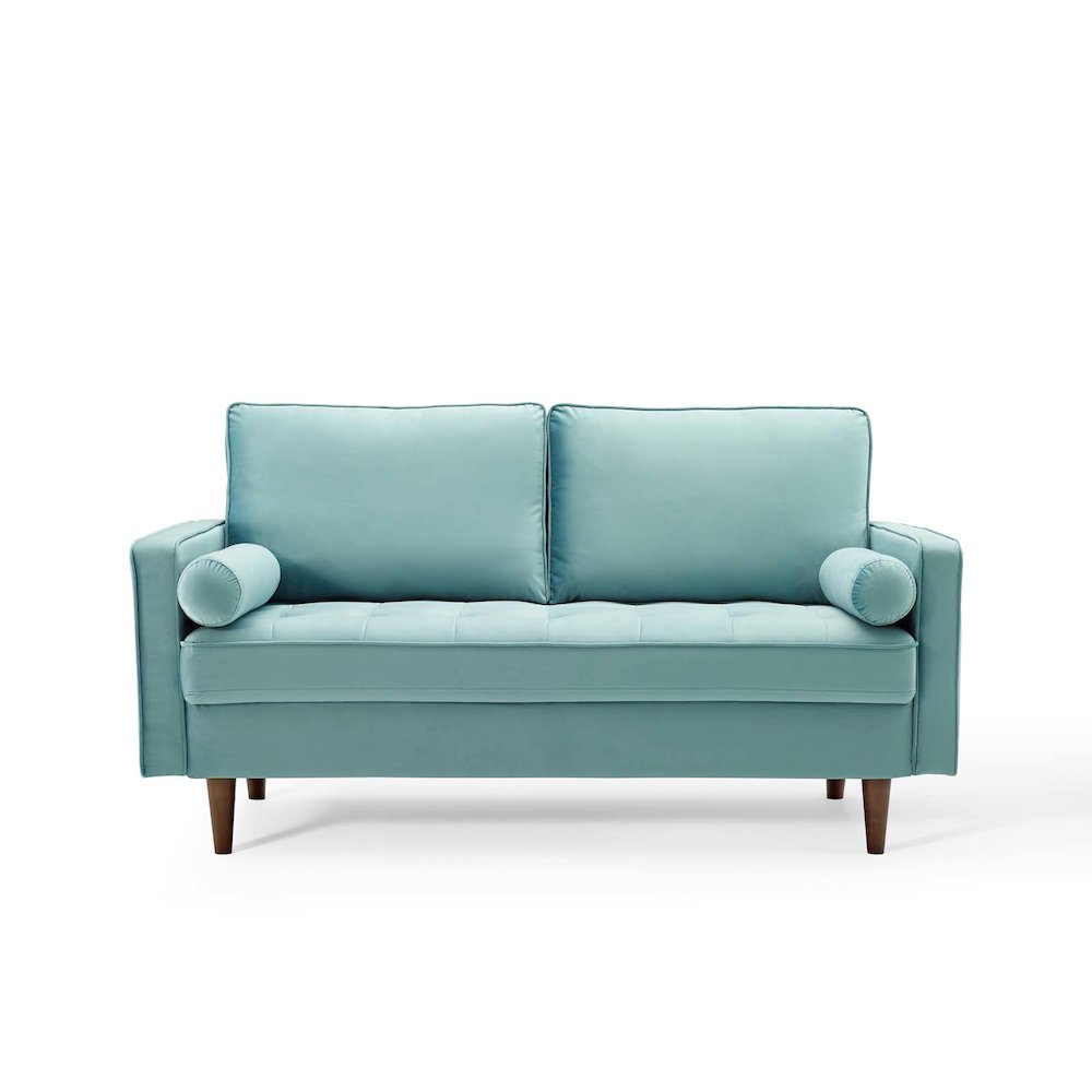 Valour Performance Velvet Loveseat. Picture 5