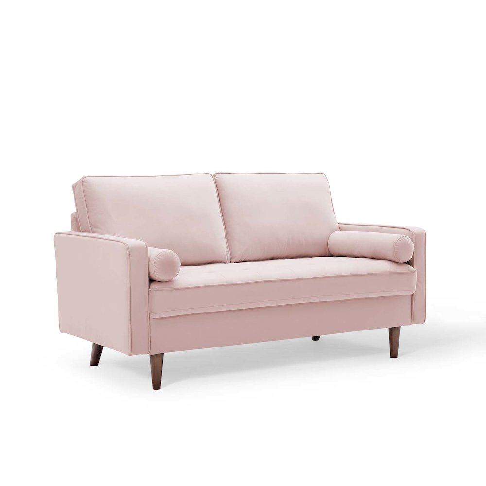 Valour Performance Velvet Loveseat. Picture 1