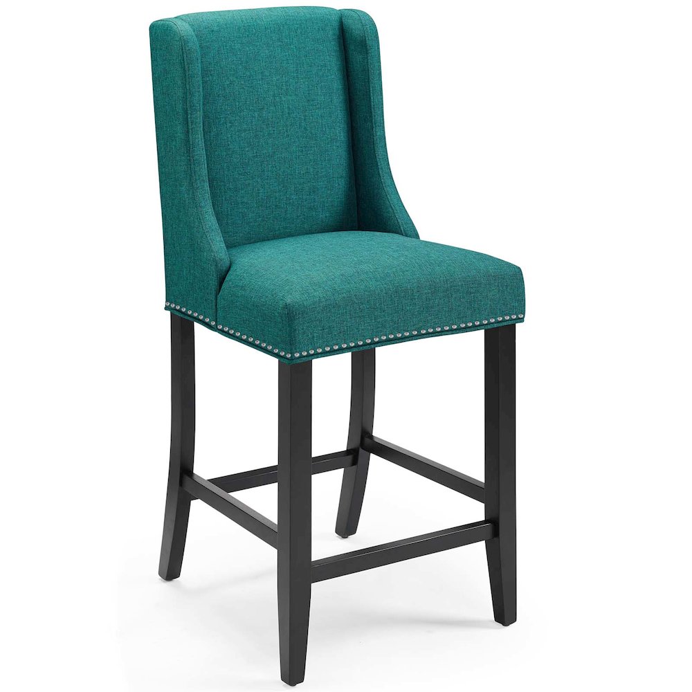 Baron Upholstered Fabric Counter Stool Set of 2. Picture 2