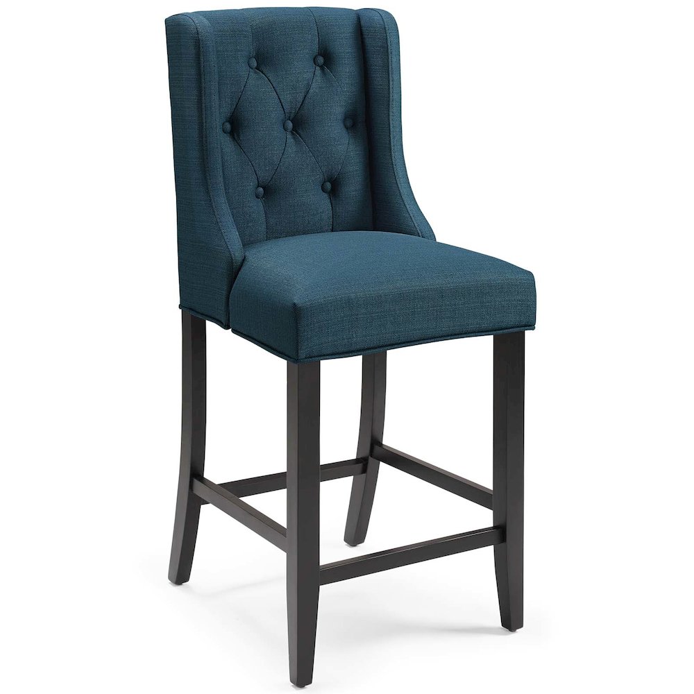 Baronet Upholstered Fabric Counter Bar Stool Set of 2. Picture 2