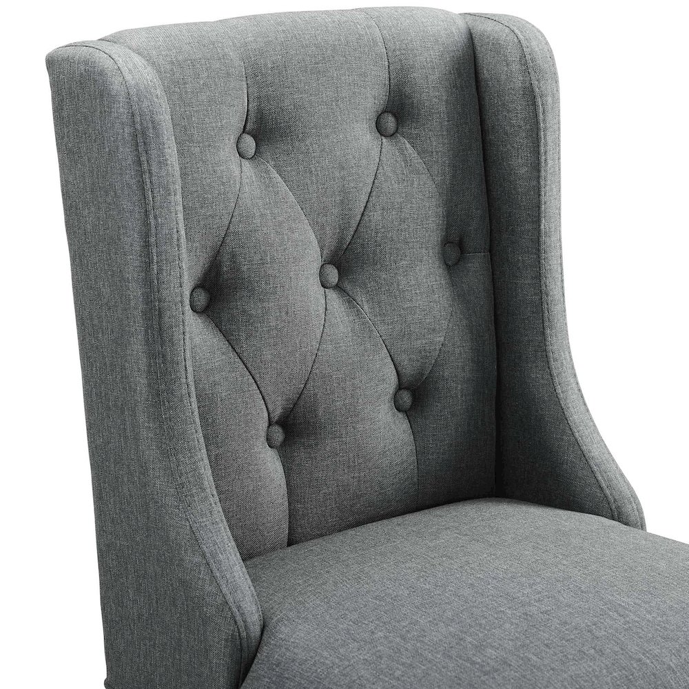 Baronet Upholstered Fabric Counter Bar Stool Set of 2. Picture 6