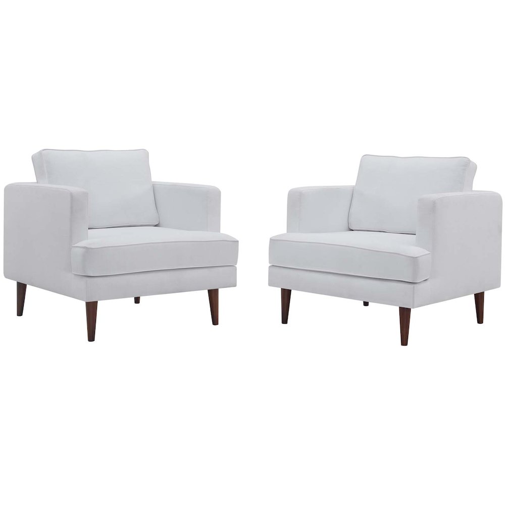 Agile Upholstered Fabric Armchair Set of 2. Picture 1