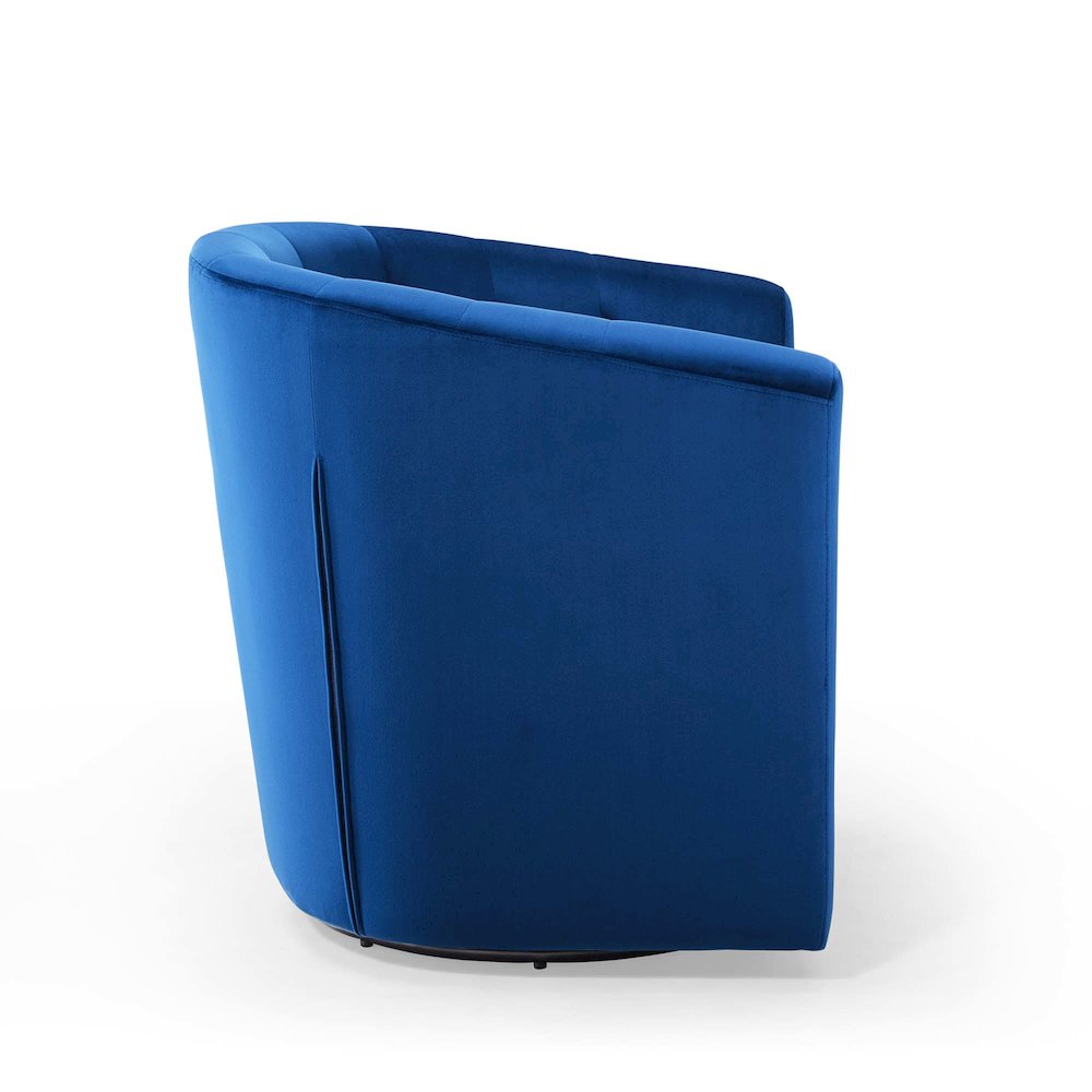 Prospect Tufted Performance Velvet Swivel Armchair. Picture 2
