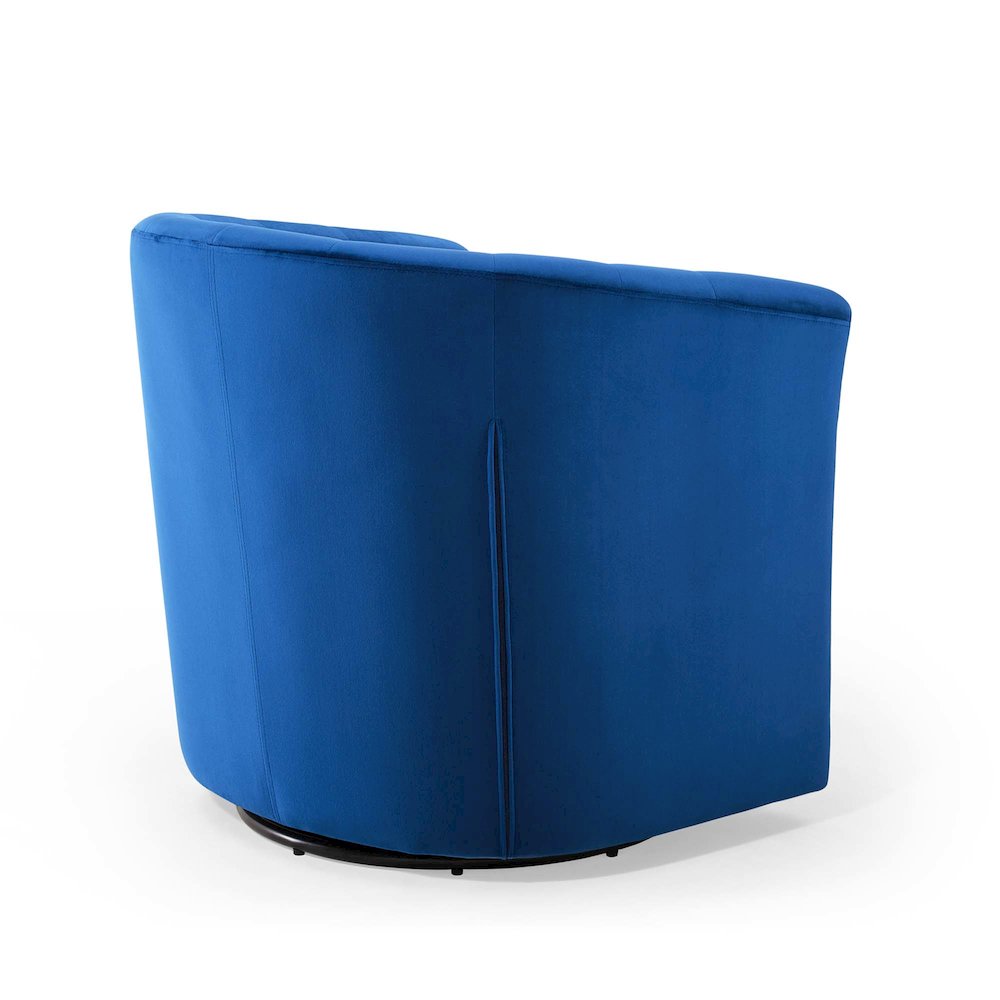Prospect Tufted Performance Velvet Swivel Armchair. Picture 3