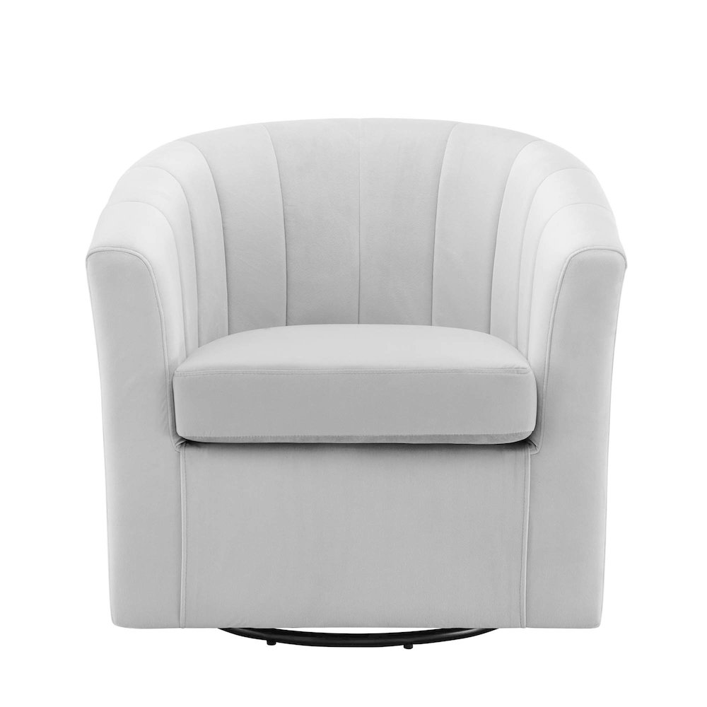 Prospect Performance Velvet Swivel Armchair. Picture 5