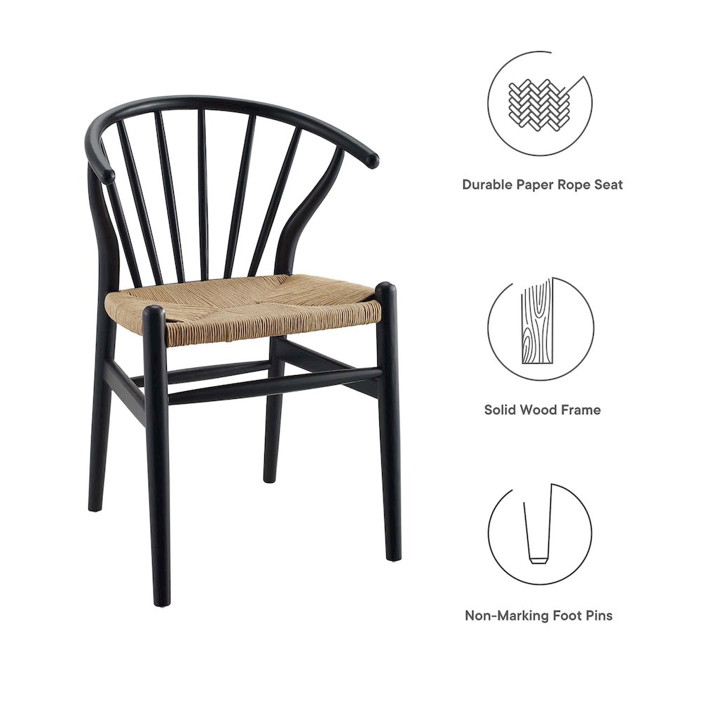 Flourish Spindle Wood Dining Side Chair Set of 2. Picture 2