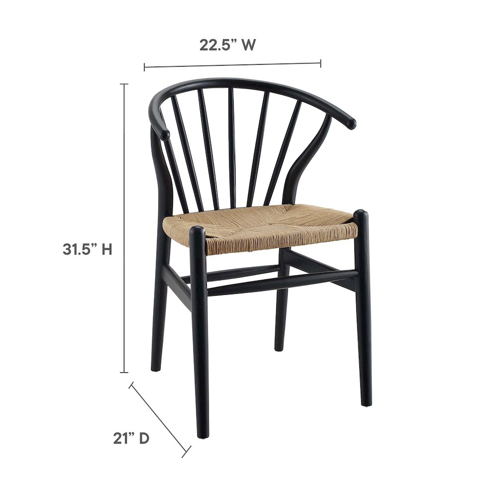 Flourish Spindle Wood Dining Side Chair Set of 2. Picture 3