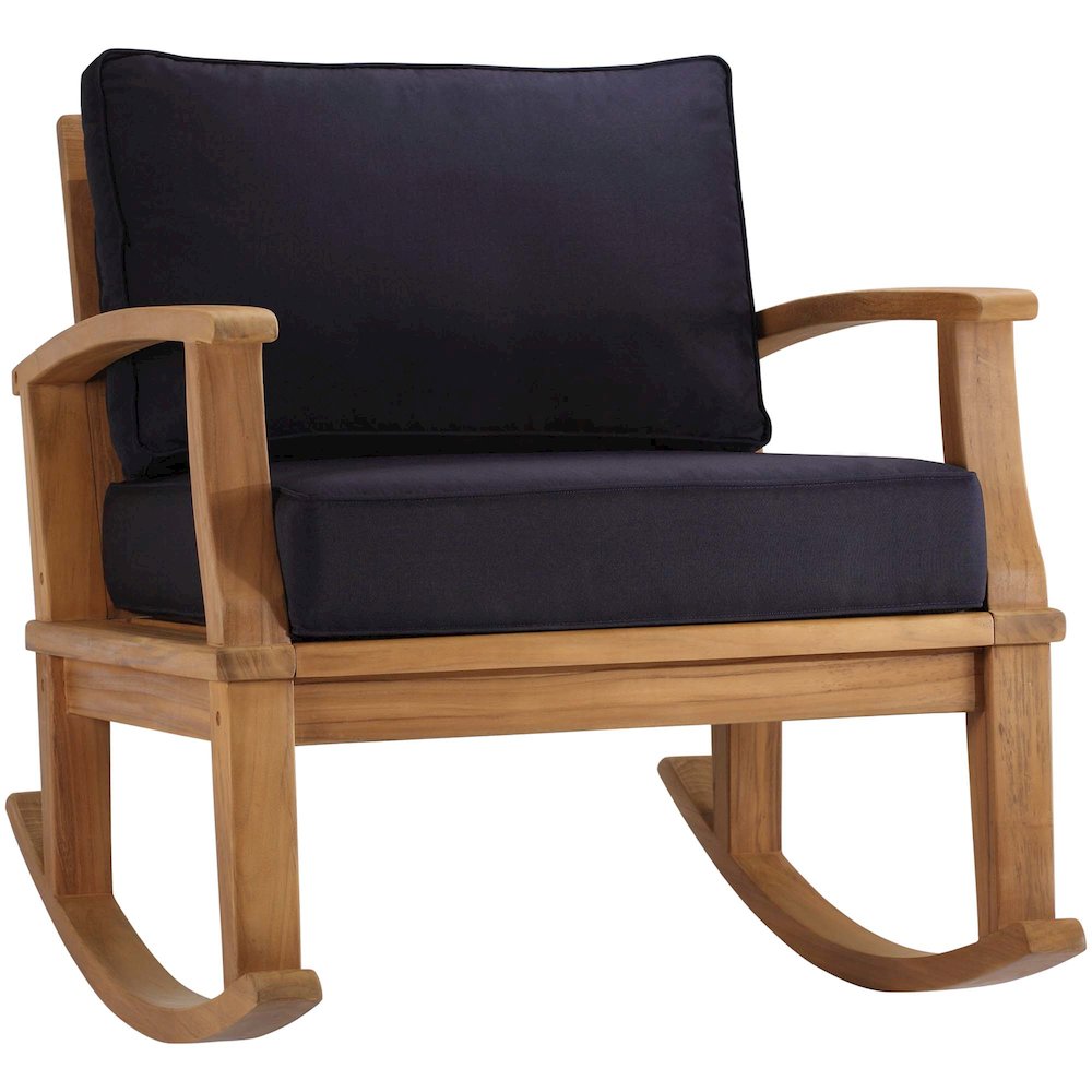 Marina Outdoor Patio Teak Rocking Chair. Picture 1