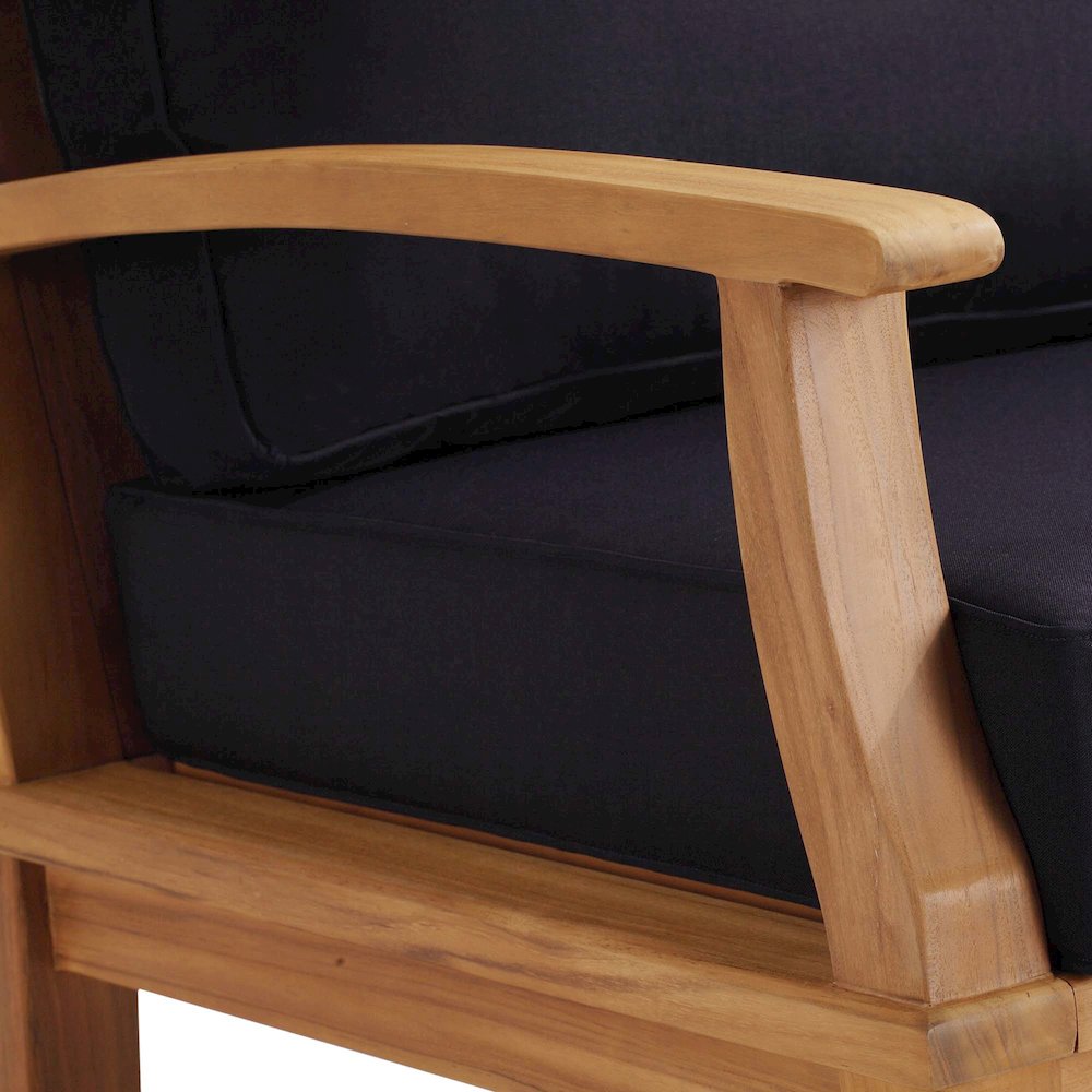 Marina Outdoor Patio Teak Rocking Chair. Picture 5