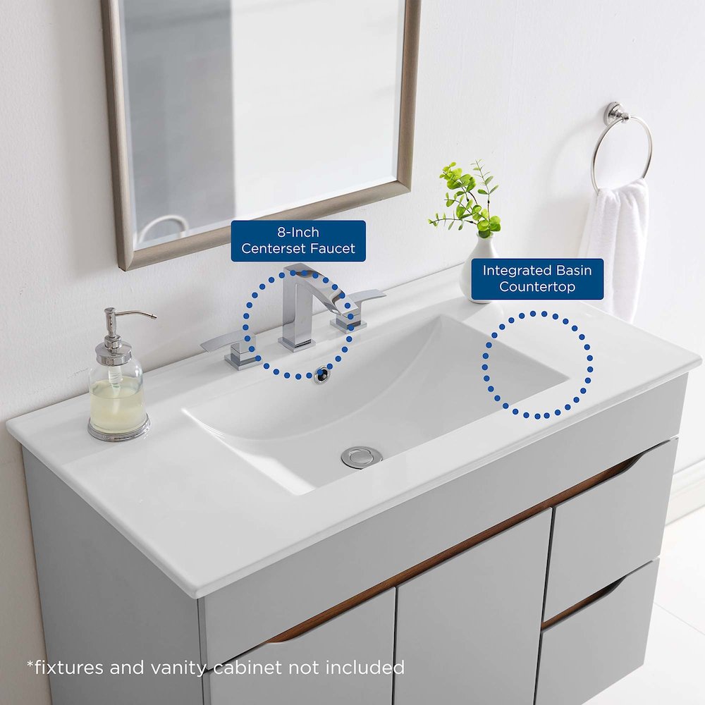 Cayman 36" Bathroom Sink. Picture 2