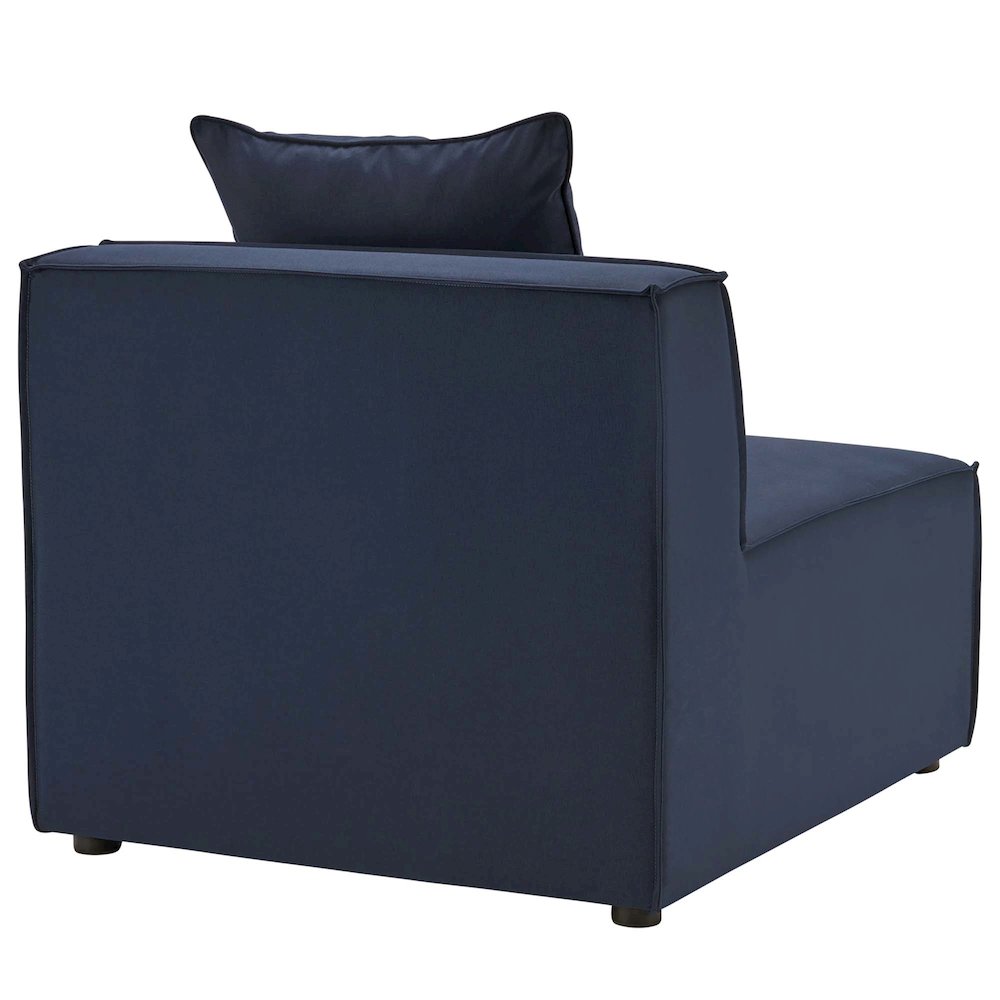 Saybrook Outdoor Patio Upholstered Sectional Sofa Armless Chair. Picture 3