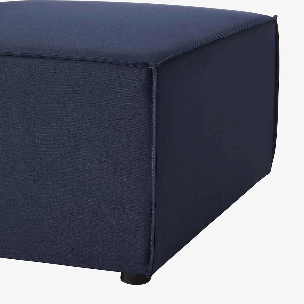 Saybrook Outdoor Patio Upholstered Sectional Sofa Armless Chair. Picture 5