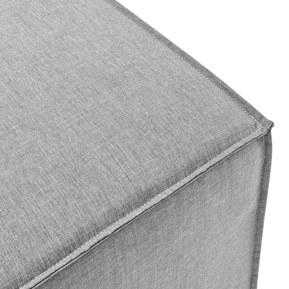 Saybrook Outdoor Patio Upholstered Sectional Sofa Ottoman. Picture 5