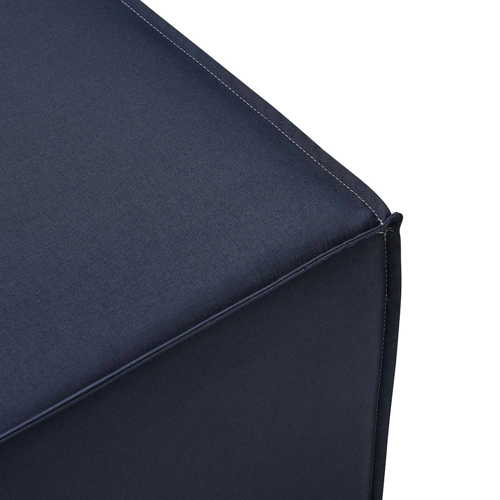 Saybrook Outdoor Patio Upholstered Sectional Sofa Ottoman. Picture 5
