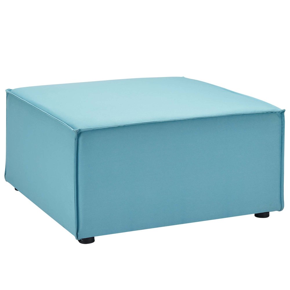 Saybrook Outdoor Patio Upholstered Sectional Sofa Ottoman. Picture 1