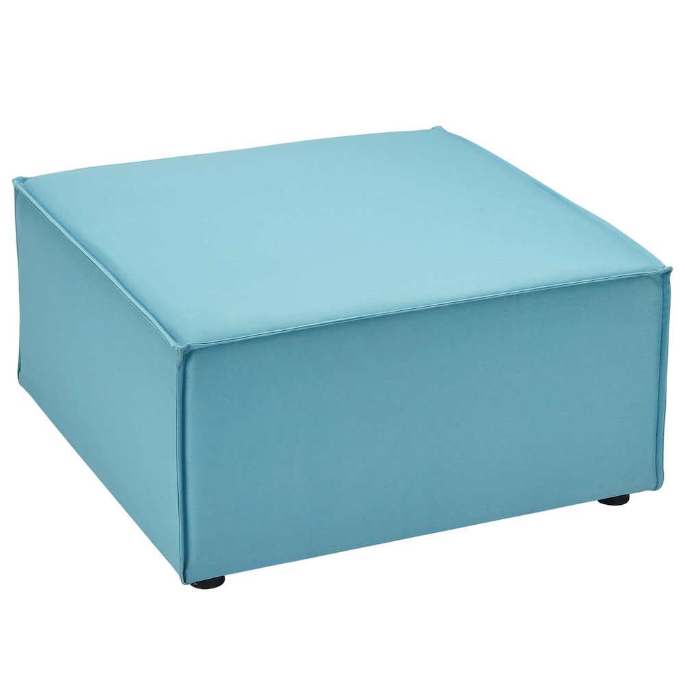 Saybrook Outdoor Patio Upholstered Sectional Sofa Ottoman. Picture 2