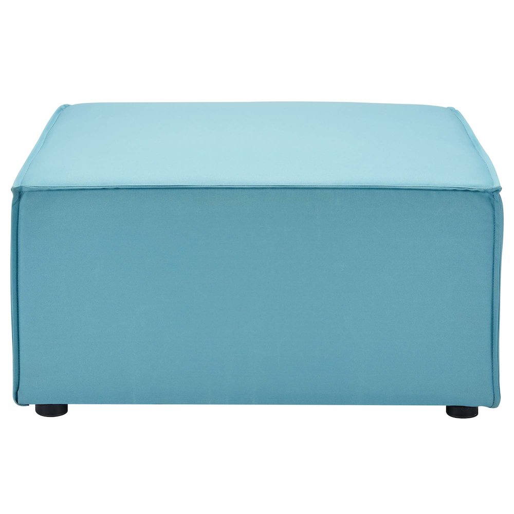 Saybrook Outdoor Patio Upholstered Sectional Sofa Ottoman. Picture 3