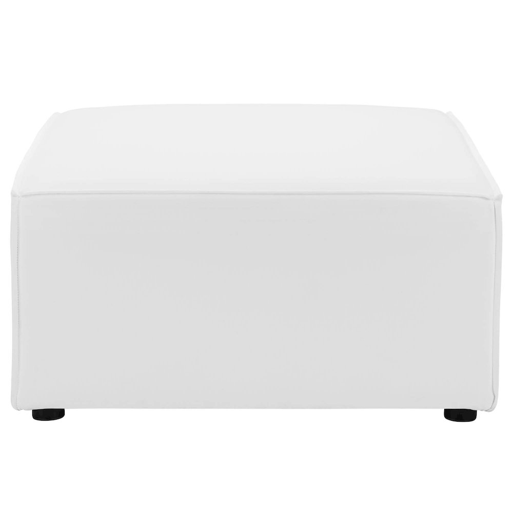 Saybrook Outdoor Patio Upholstered Sectional Sofa Ottoman. Picture 4