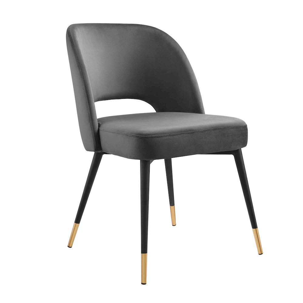 Rouse Performance Velvet Dining Side Chair. Picture 1