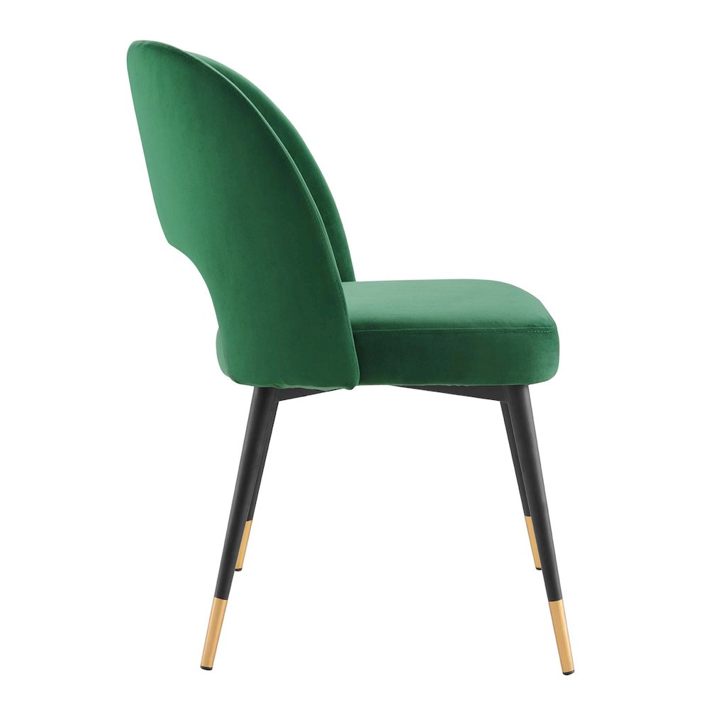 Rouse Performance Velvet Dining Side Chair. Picture 3