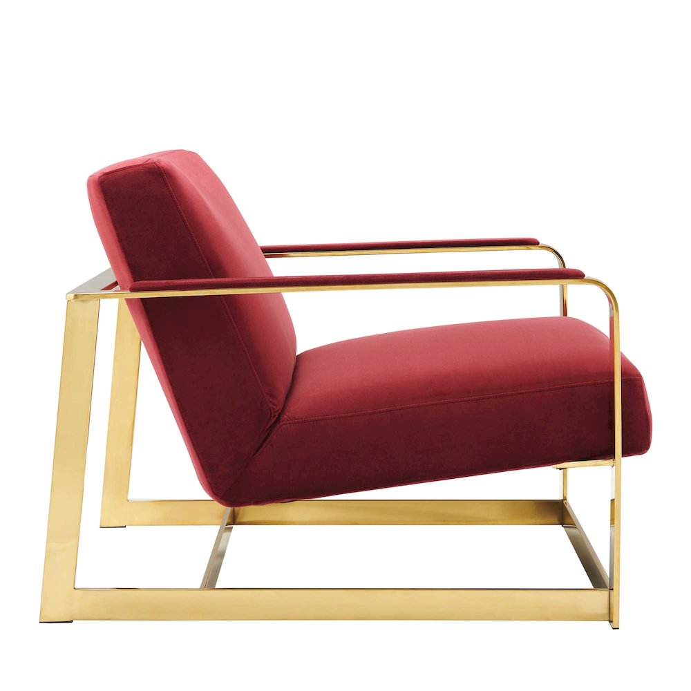 Seg Performance Velvet Accent Chair. Picture 2